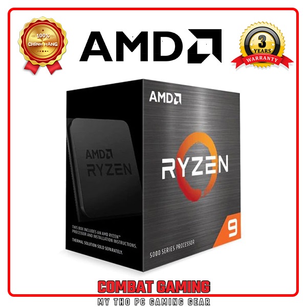 Bộ Vi Xử Lý AMD RYZEN 9 5900X Box Chính Hãng AMD VN