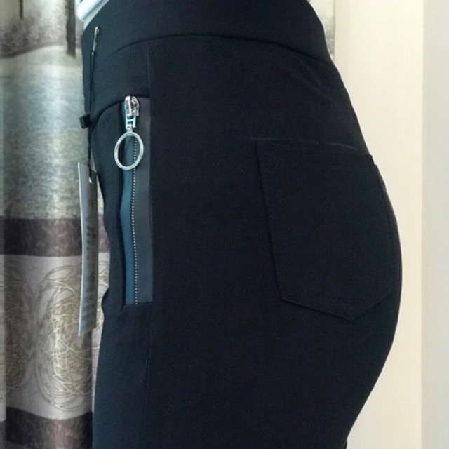 quần legging 2 khoá sườn chất umi hàn