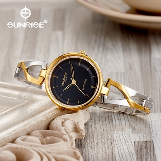 Đồng hồ nữ siêu mỏng Sunrise 9953SA kính Sapphire chống xước chống nước tốt - Fullbo