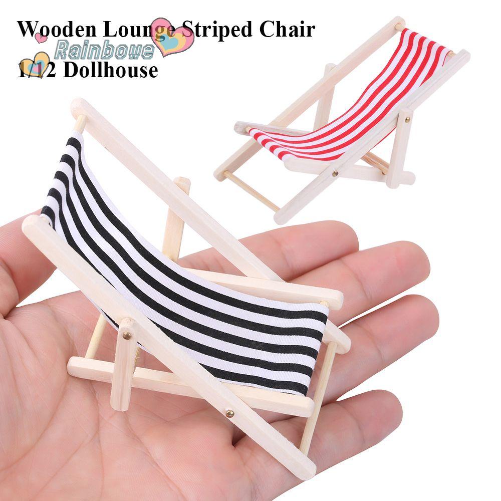 Set 2 Ghế Bãi Biển Trang Trí Nhà Búp Bê