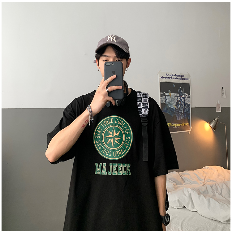 Áo Thun Nam Ngắn Tay Cổ Tròn Form Rộng Size S-5Xl