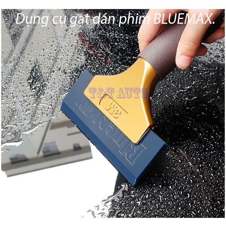 Dụng cụ, gạt dán phim cách nhiệt BLUEMAX chuyên nghiệp tay cầm ngắn.