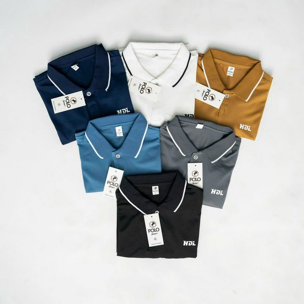 Áo polo nam trơn cổ viền nhiều màu