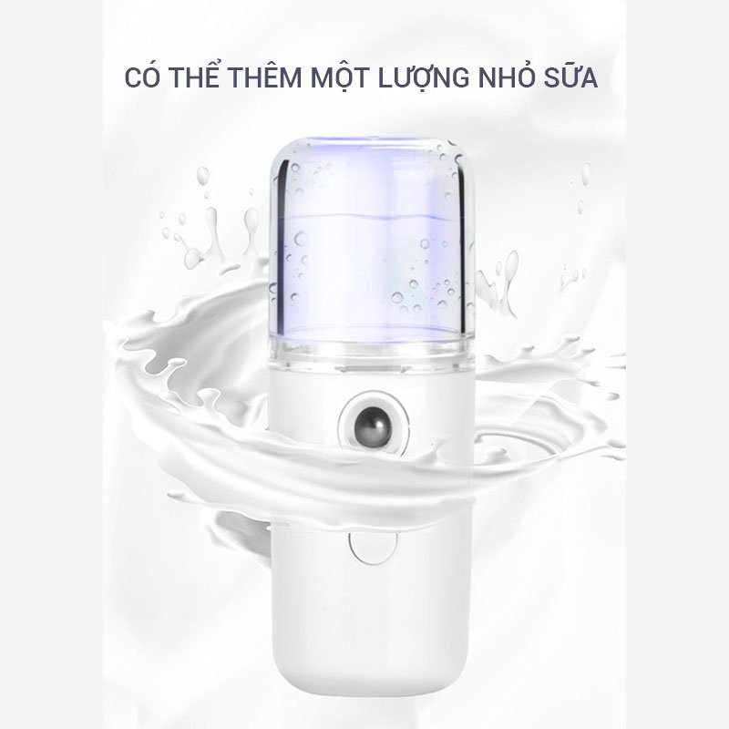 [HÀNG CÓ SẴN] Máy phun sương mini cầm tay, máy xịt khoáng nano cấp ẩm cho da tiện lợi có thể sạc điện | BigBuy360 - bigbuy360.vn