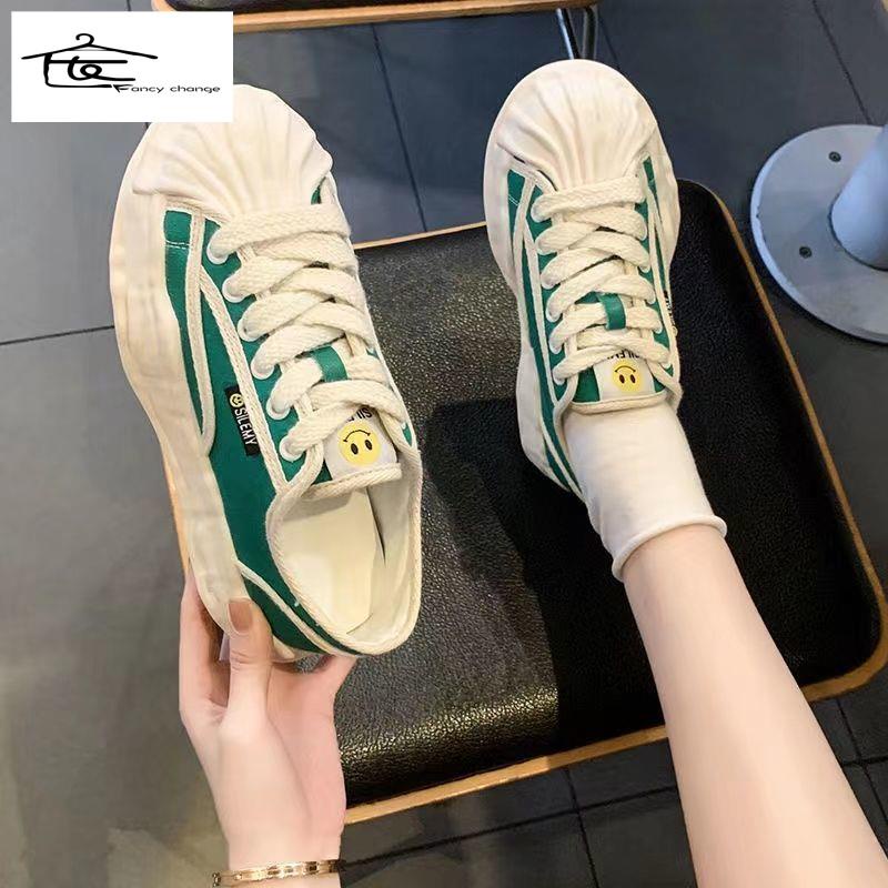 Giày Thể Thao Hở Ngón Chất Liệu Canvas Thời Trang Mùa Xuân Cho Nữ 2022