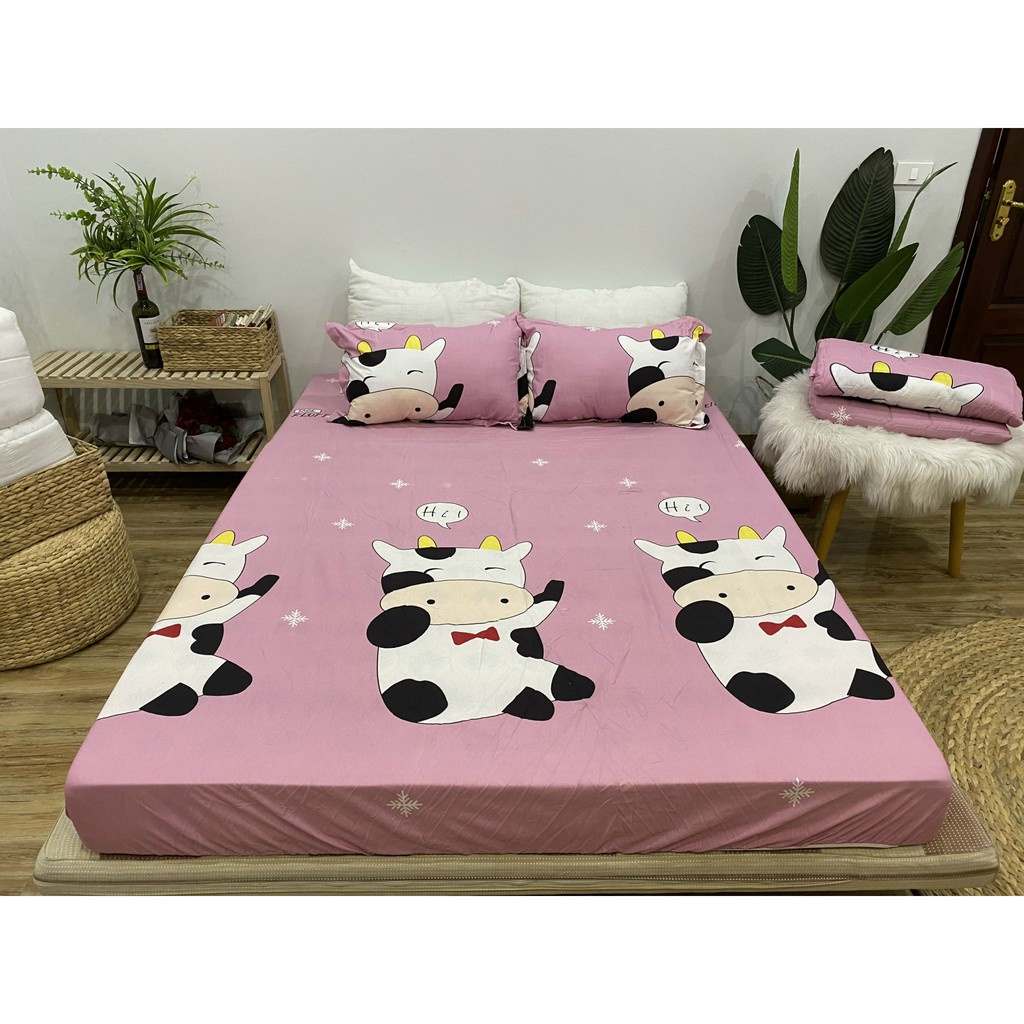 Ga gối giường cotton poly nhập khẩu, vải đẹp,bo chun theo yêu cầu mọi chiều cao đệm | BigBuy360 - bigbuy360.vn