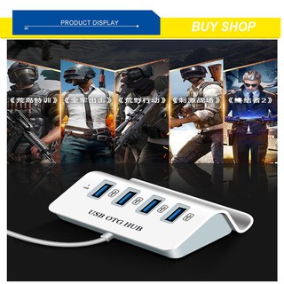 [FREESHIP] Bộ chia 4 Cổng USB OTG HUB - THIẾT BỊ KẾT NỐI ĐIỆN THOẠI VỚI BÀN PHÍM VÀ CHUỘT CHƠI GAME MOBILE
