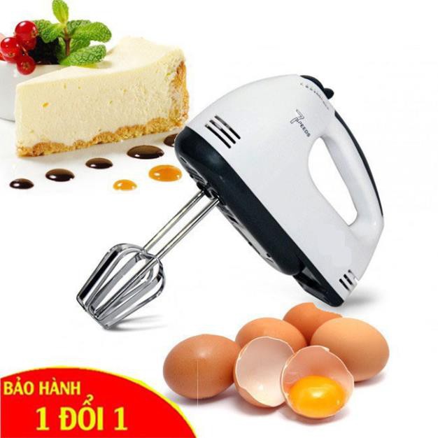 Máy Đánh Trứng Cầm Tay Mini Với 7 Tốc Độ - Hoạt Động Êm Ái