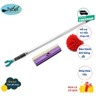 🛒Chổi quét trần đa năng INOX 3HiHi đầu dài 2.8m - 3 trong 1 📌