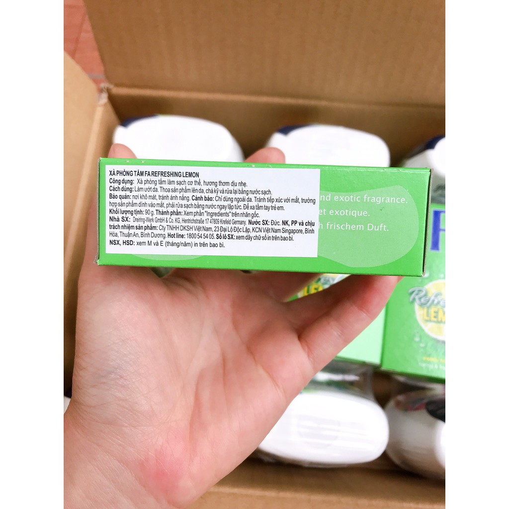 [NHẬP KHẨU ĐỨC] XÀ PHÒNG TẮM FA REFRESING LEMON HƯƠNG CHANH 90G | BigBuy360 - bigbuy360.vn