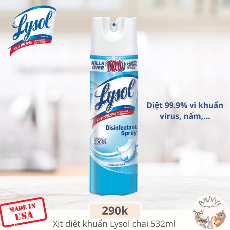 Bình xịt diệt khuẩn Lysol 538g