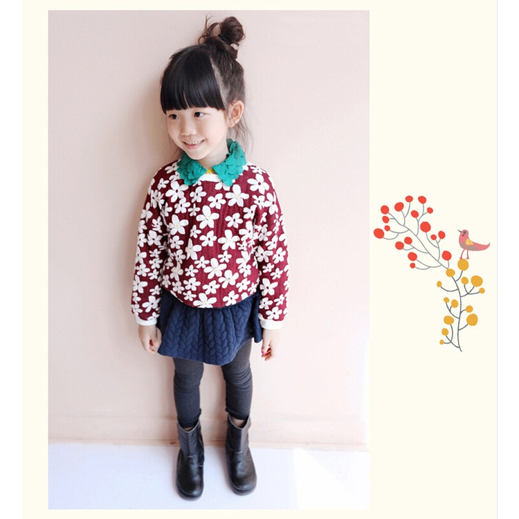 Quần legging kèm chân váy dày thời trang cho bé gái