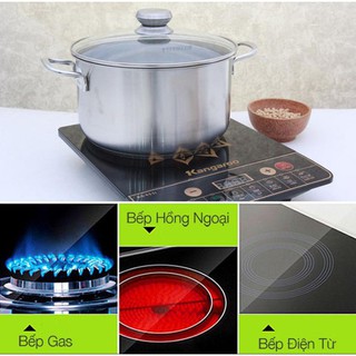Nồi Five Star cao cấp 3 đáy,20cm(nắp thủy tinh)