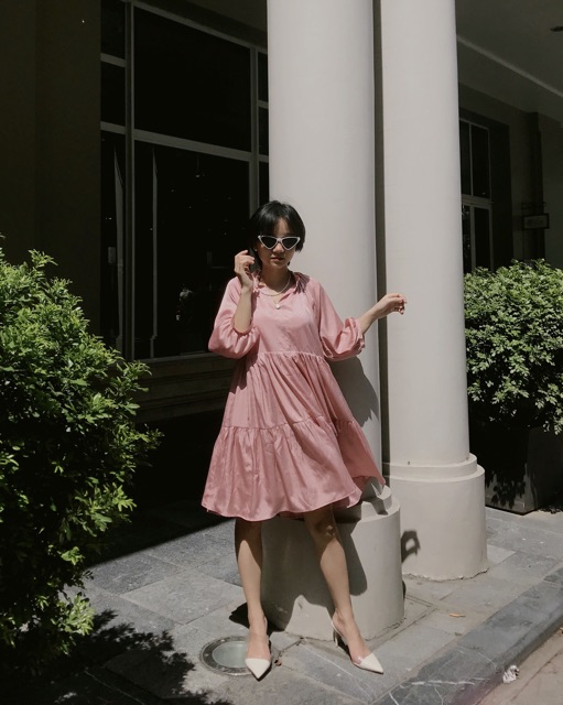 Đầm xoè liền tay lỡ - Peony Dress