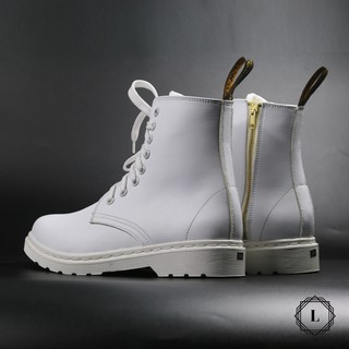 Giày Dr.1460 Zip All White cao cổ trắng