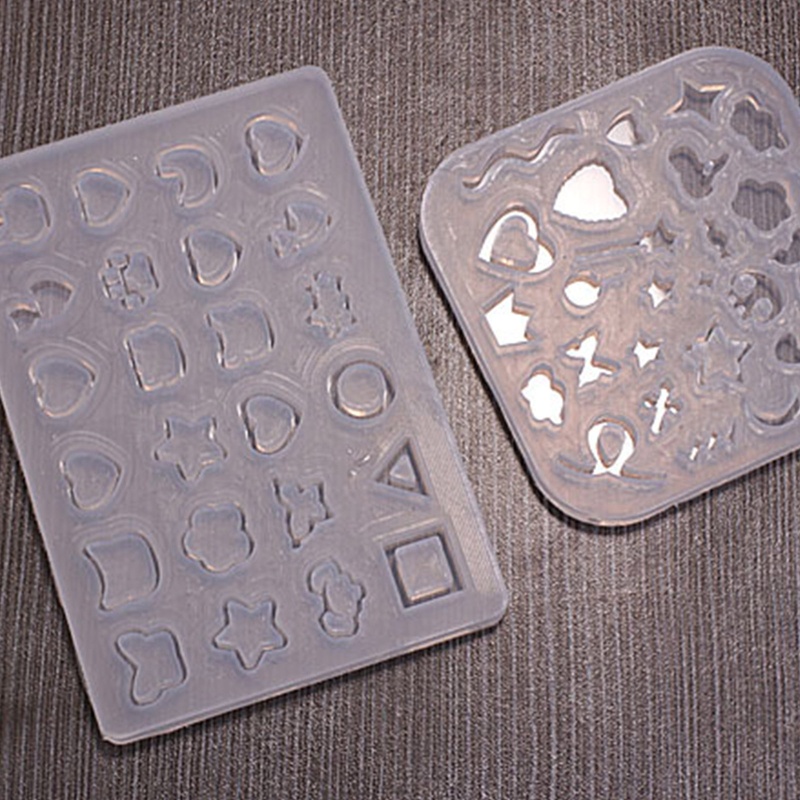 Khuôn Silicone Làm Móc Khóa Epoxy Resin Pha Lê Cát Chảy Nghệ Thuật
