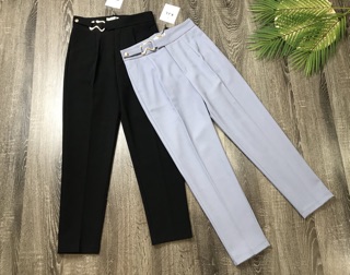 (Hàng mới - ảnh thật) Quần Baggy đai chữ S