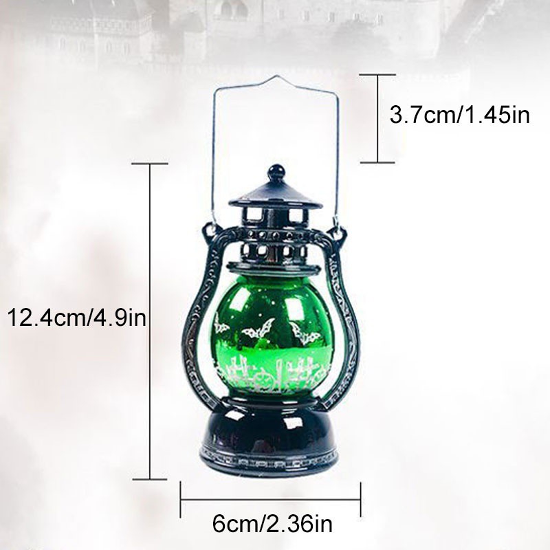 Đèn trang trí họa tiết dơi phù thủy bộ xương phong cách Halloween độc đáo