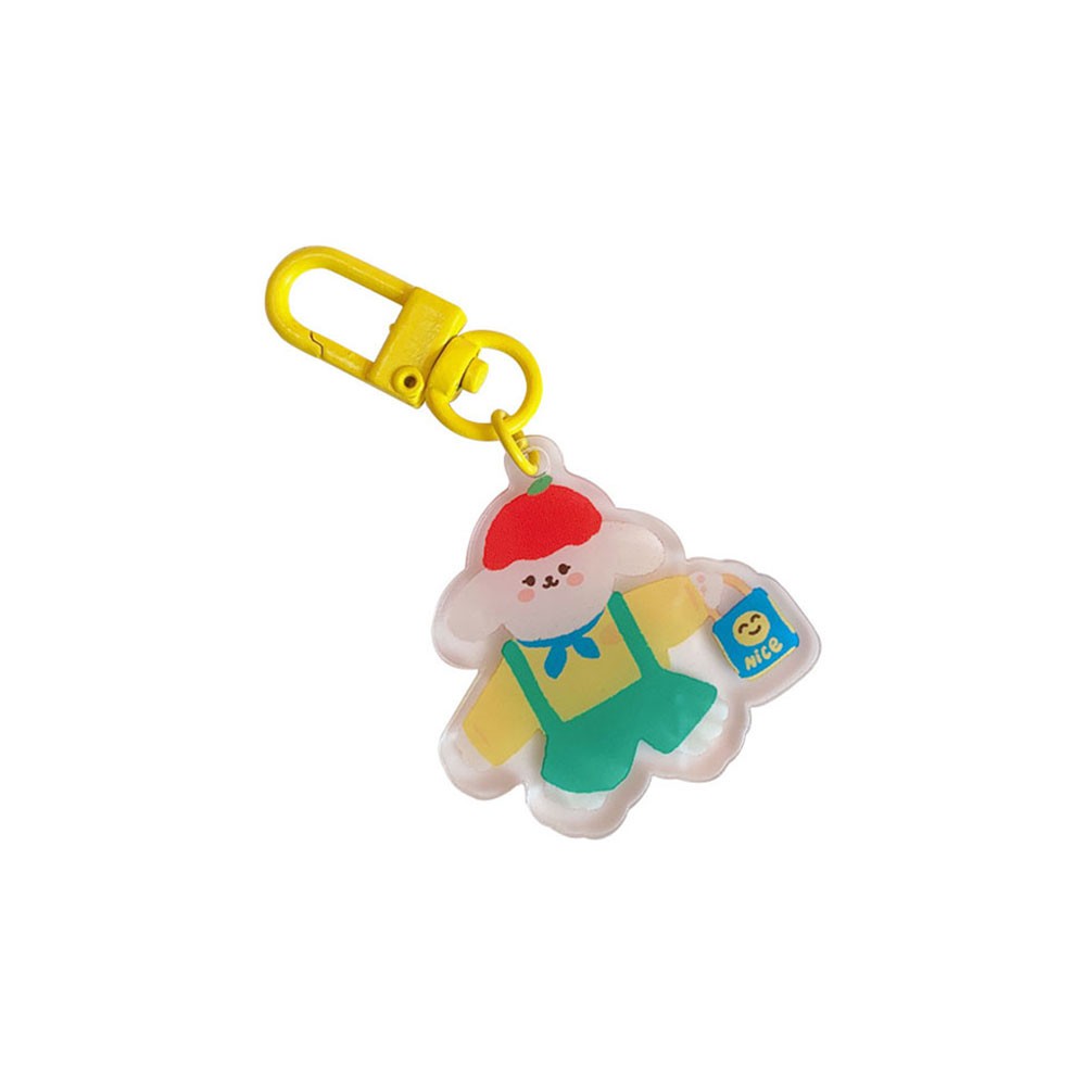 Móc khóa hình gấu dễ thương nhiều màu tùy chọn