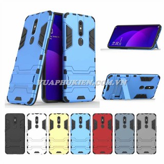 Ốp lưng Iron Man chống sốc cho Oppo F11 Pro, F11, F9, F7, F5, F3, A3s, Neo 9s, A39, A83, F7 Youth - Có chân dựng máy