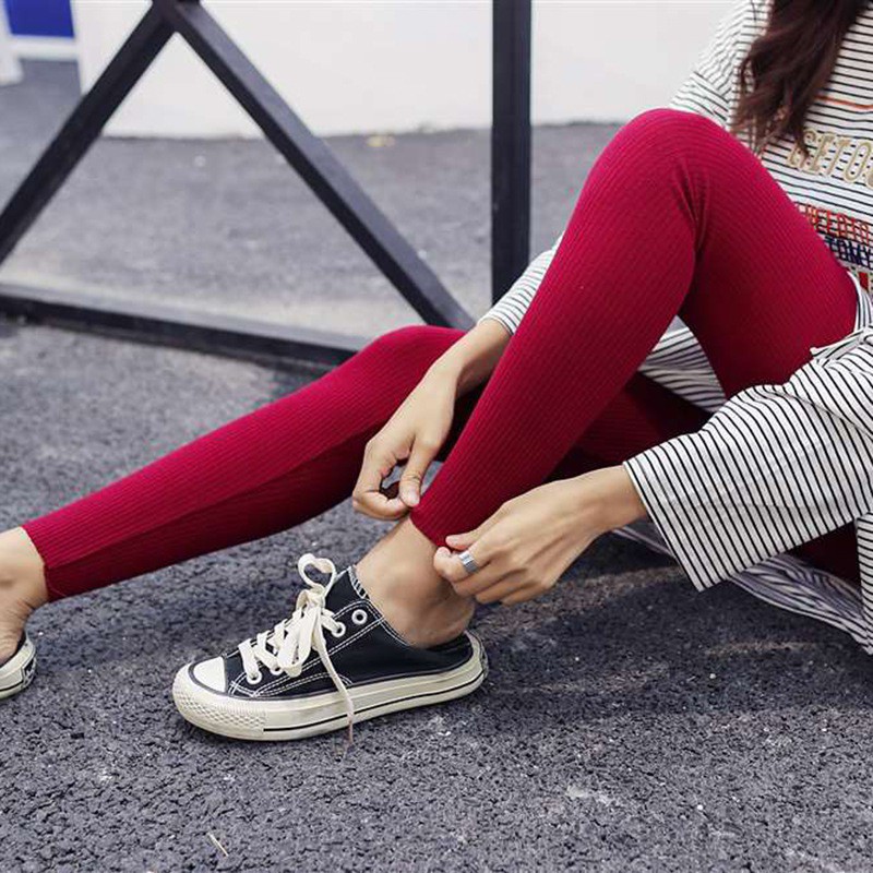 Quần Legging Thun Trơn Màu