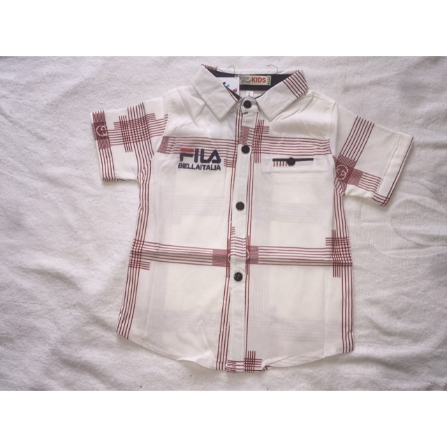 Áo sơ mi kẻ FILA