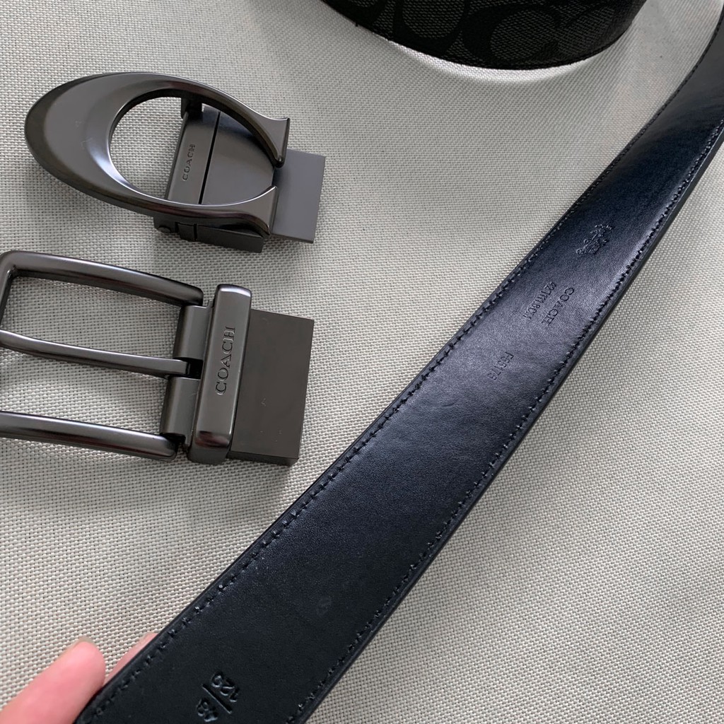 Bộ dây thắt lưng da COACH thời trang dài 120cm sành điệu cho nam