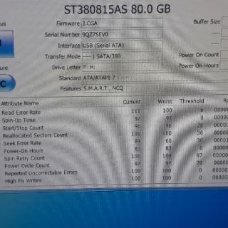 Ổ cứng PC cũ 80G, 250G