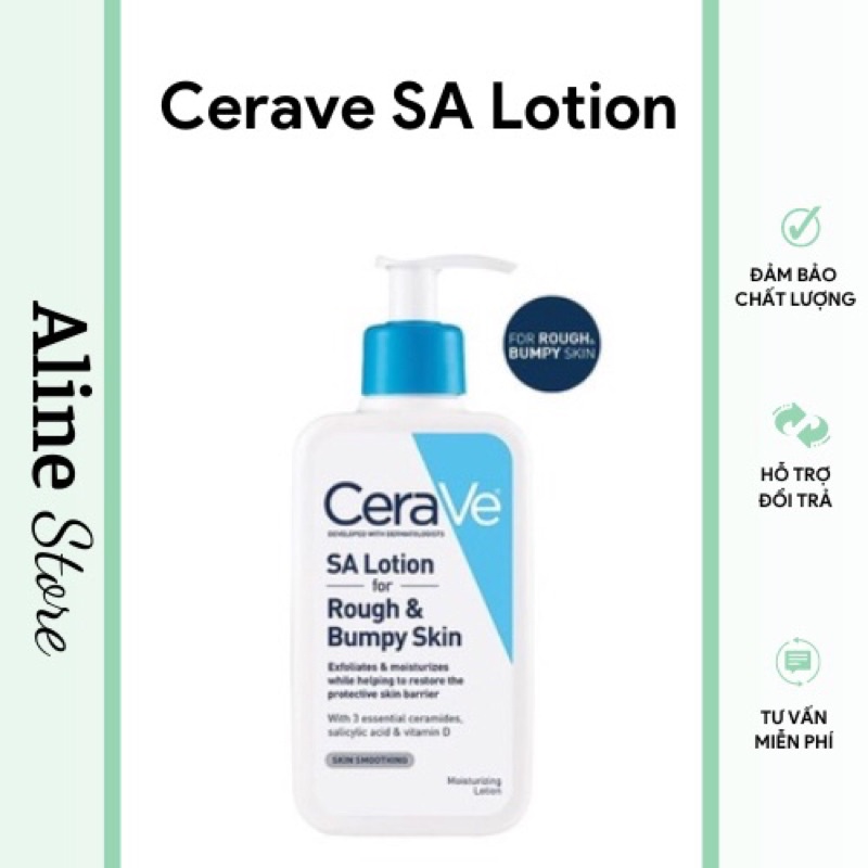 CeraVe SA Lotion Rough and Bumpy Skin cho da khô ráp 237ml