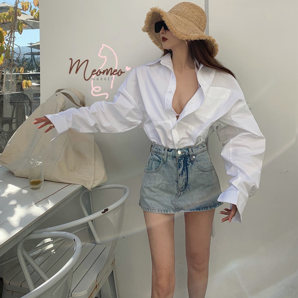 [Mã FAGREEN1505 giảm tới 30K đơn 99K] Quần Short Jean Nữ Giả Váy - Quần Sooc Jean Nữ Giả Chân Váy Cực Hot Cực Thời Trang