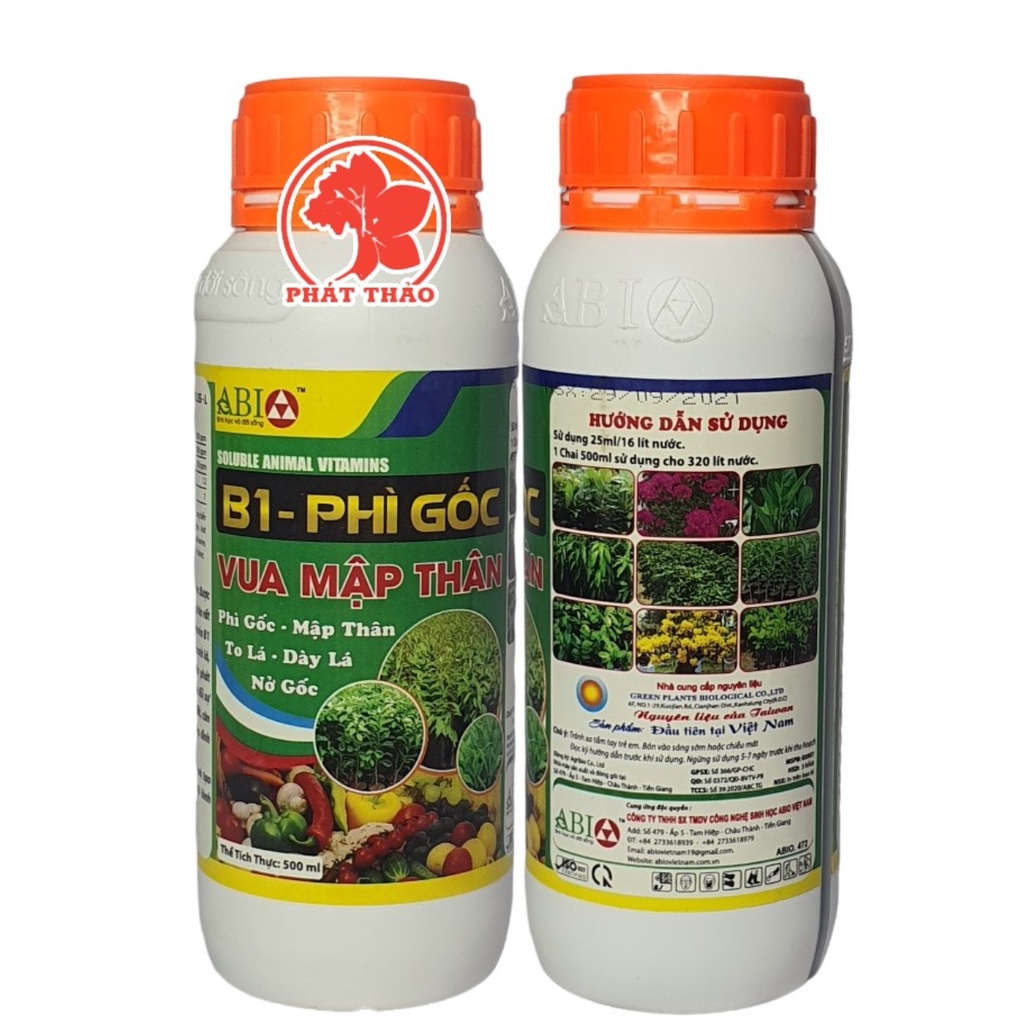 Phân Bón Lá B1 Phì Gốc - Vua Mập Thân 500ml- chuyên dùng cho cây mai, cây sứ, hoa kiểng