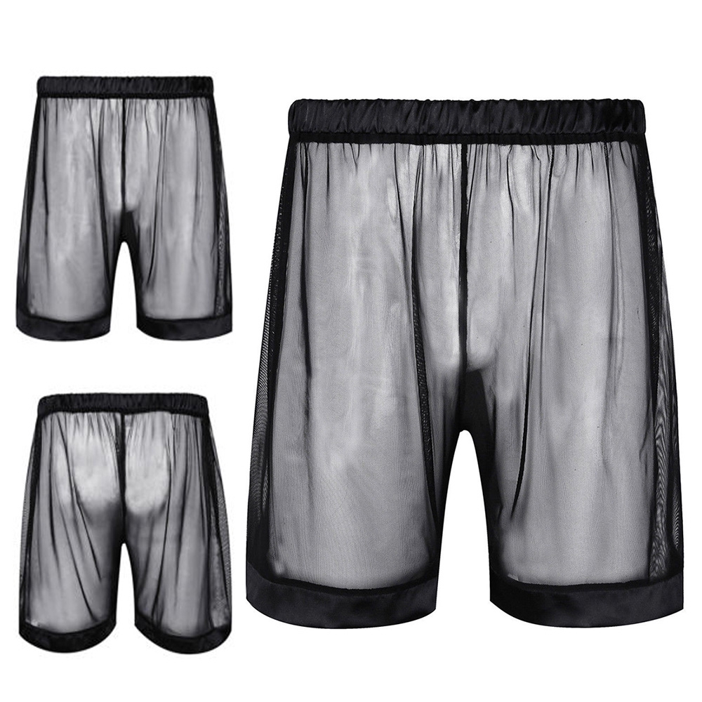 Quần lót boxer lưới trong suốt cho nam giới