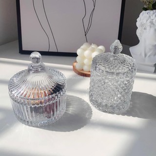 THỐ MỨT thủy tinh 🥑FREE SHIP🥑 Hũ đựng mứt , bánh kẹo thủy tinh vân kim cương sang trọng
