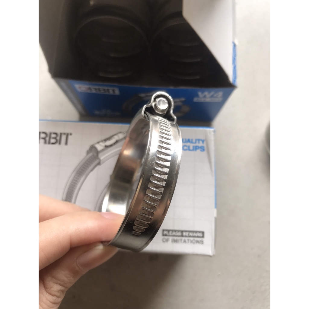 1 cái Cổ dê siết ống, Đai siết inox 304 hiệu Orbit, chuẩn 100% inox 304- Made in Thái lan- Hàng cao cấp