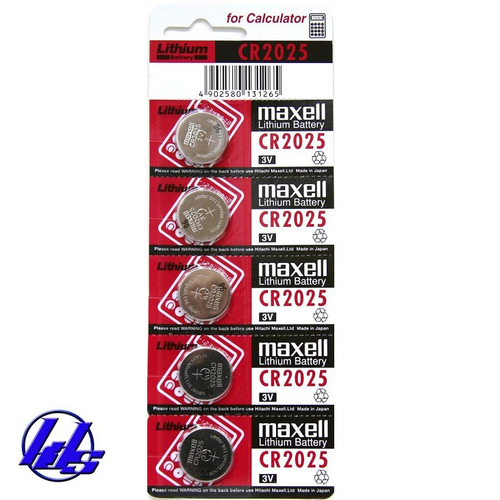 Pin CR2025 Maxell lithium 3V  Vỉ 1 viên - Made in Japan