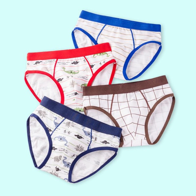 Set 4 quần sịp bé trai tam giác đủ size