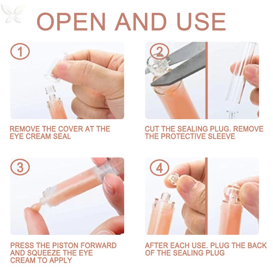 2 phút Bơm lỏng nâng tức thì Kem dưỡng mắt Chống bọng mắt Tác dụng nhăn lâu trôi Loại bỏ túi mắt Kem nếp nhăn