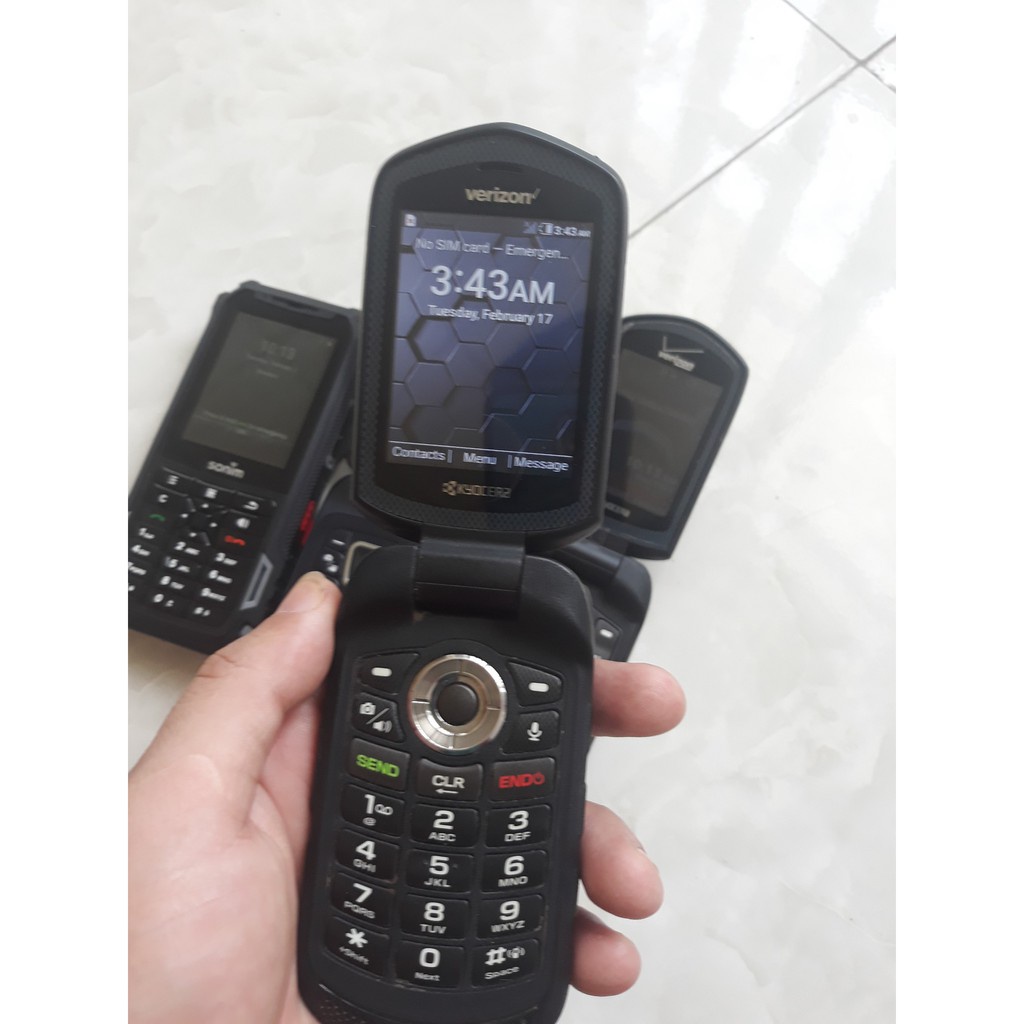 Điện thoại nặp gập Kyocera DuraXV LTE 4610 -2 sim,Chống va đập, Chống nước,tiêu chuẩn quân đội mỹ,Wifi 4G full chức năng
