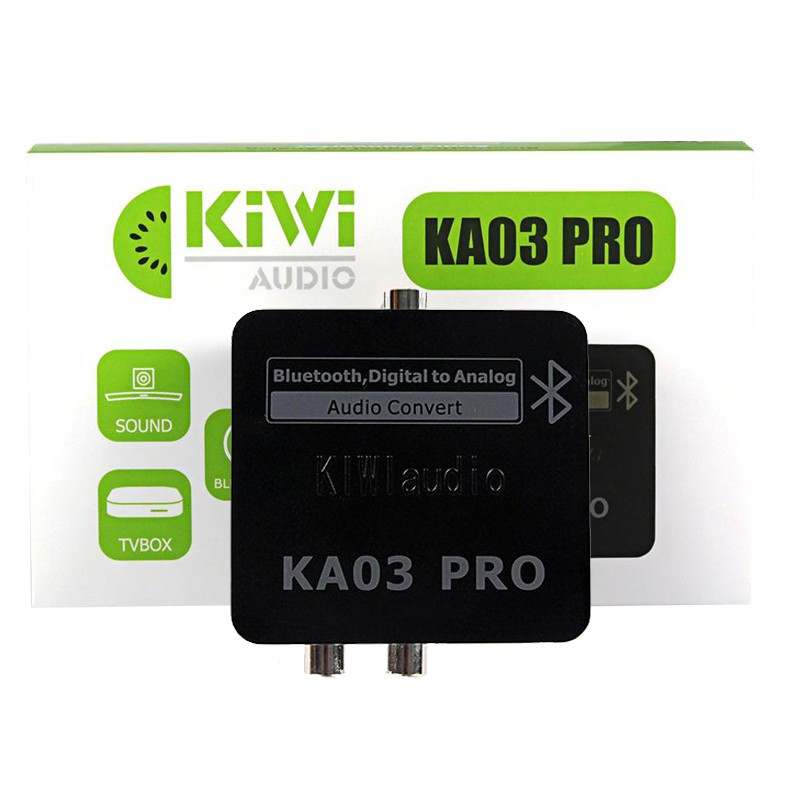 Bộ chuyển đổi tín hiệu âm thanh digital sang analog hỗ trọ Bluetooth, optical Kiwi KA03PRO
