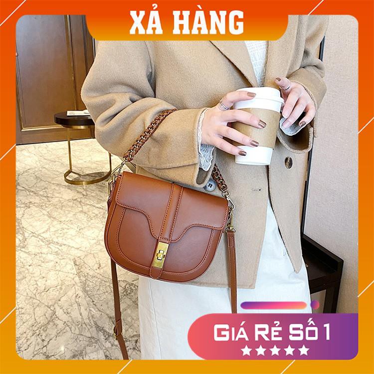 Túi Kẹp Nách Nữ ❤️Freeship ❤️ Túi Kẹp Nách Bán Nguyệt Chất Da Đẹp Tặng Kèm Dây Đeo Chéo Size 21