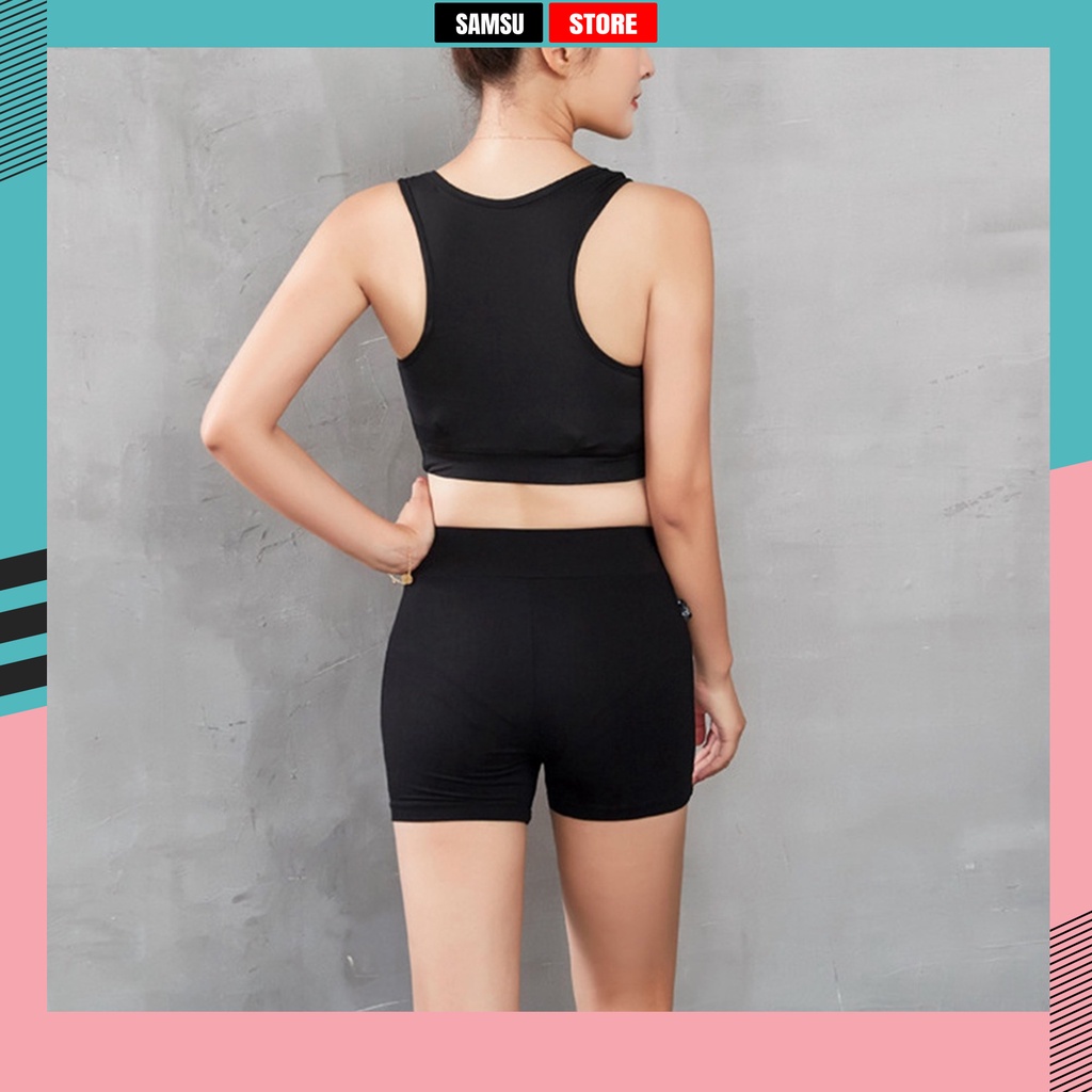 Quần legging nữ bigsize 100kg đùi ngố cao cấp dày dặn cạp cao đen nâng mông túi trước BSM331