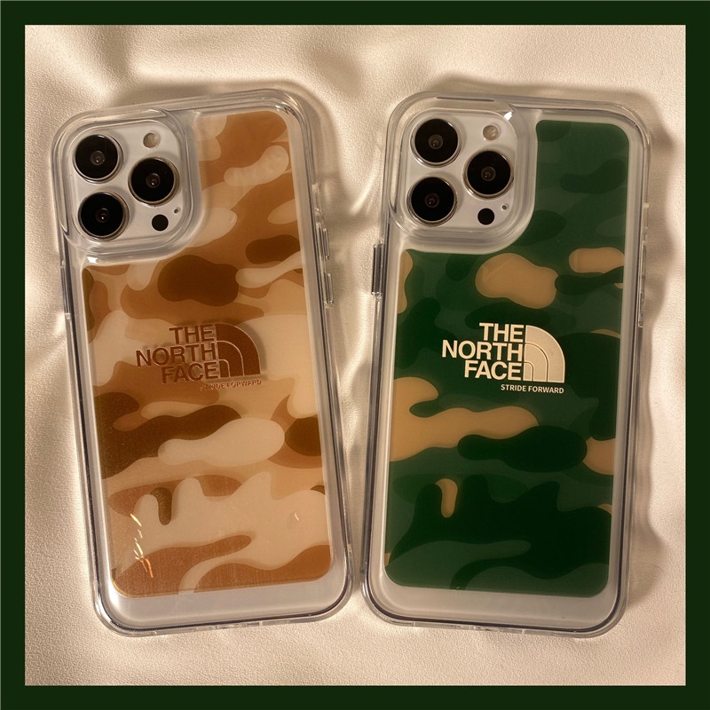 Ốp Điện Thoại Cạnh Mềm Trong Suốt Chống Sốc In Hình Không Gian The North Face Cho IPhone 11 13 12 X XS Pro Max XR 12 13