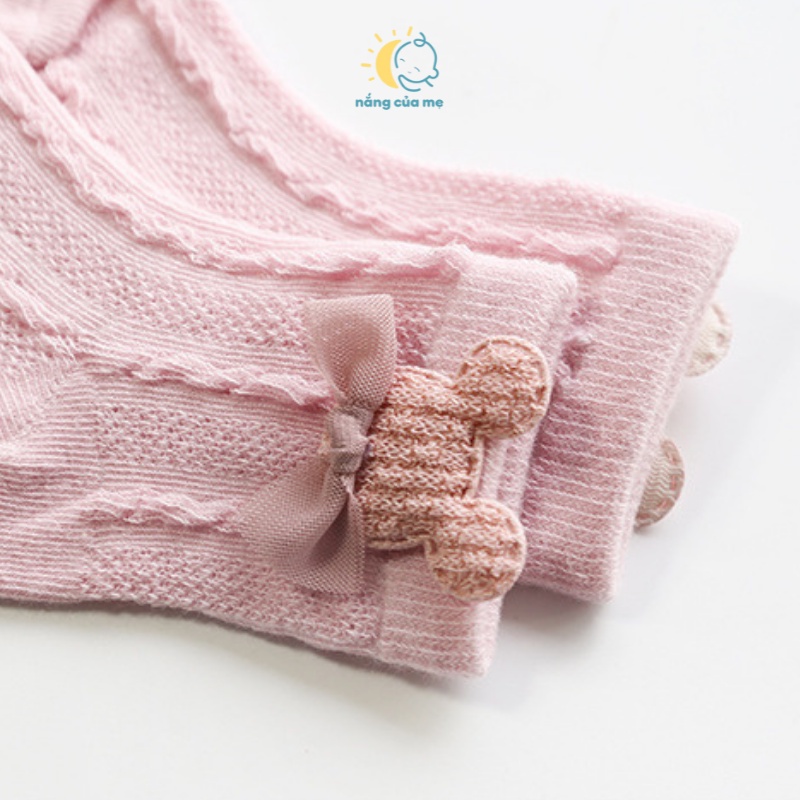 Tất Lưới Cho Bé Nắng Của Mẹ Set 3-4 đôi đáng yêu chất cotton thun mịn mát co giãn cho bé thoải mái vui chơi_CHUOT