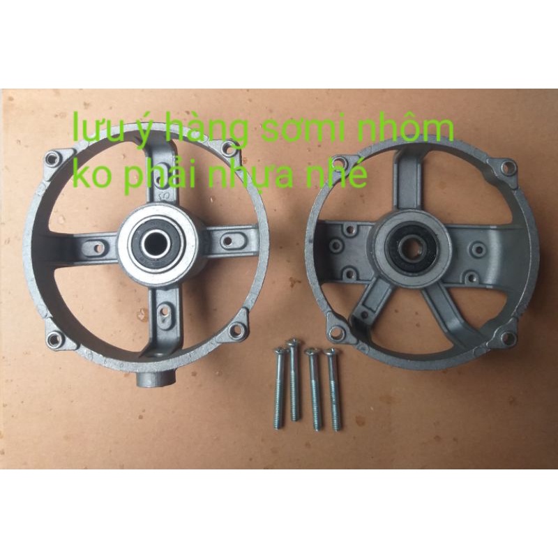 chụp nhôm + (sơmi nhôm)+ bạc đạn 608 quạt