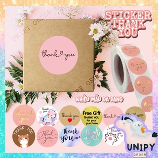 500 Sticker Thank You Nhiều Mẫu | Nhãn Dán Cảm Ơn Trang Trí