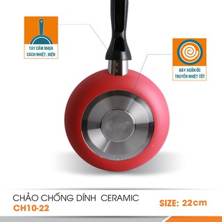 CHẢO CHỐNG DÍNH CERAMIC COMET CH10-22