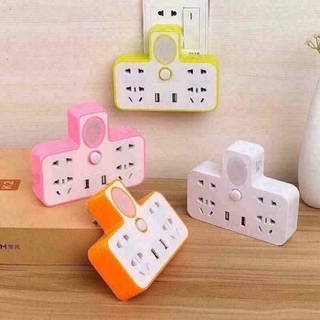 Ổ cắm điện đa năng có đèn ngủ và cổng usb