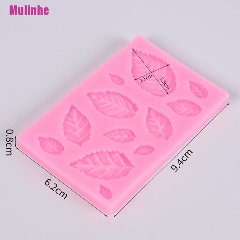 Khuôn Silicone Tạo Hình Chiếc Lá Trang Trí Bánh DIY
