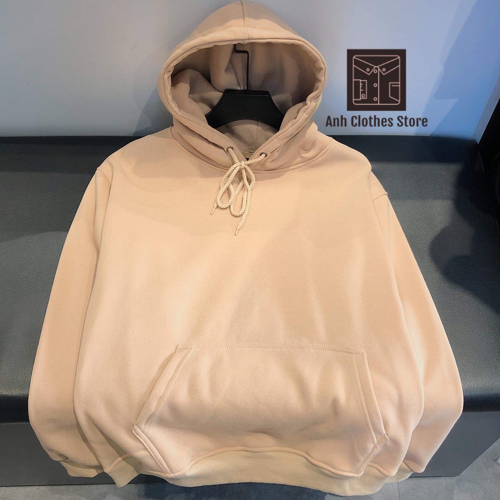 Áo Hoodie nam nữ Unisex Ảnh Thật form rộng Basic chất liệu Nỉ Bông mềm mịn 2 lớp cao cấp - Hana Clothes