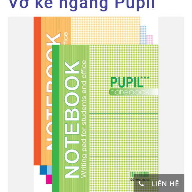 Vở kẻ ngang pupil Hải Tiến 80 Trang